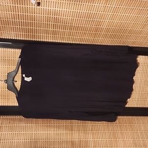 Ady p long sleeved black slinky shirt